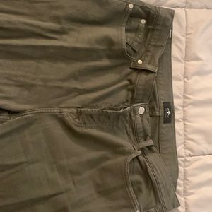 7 For All Mankind Josefina olive size 32